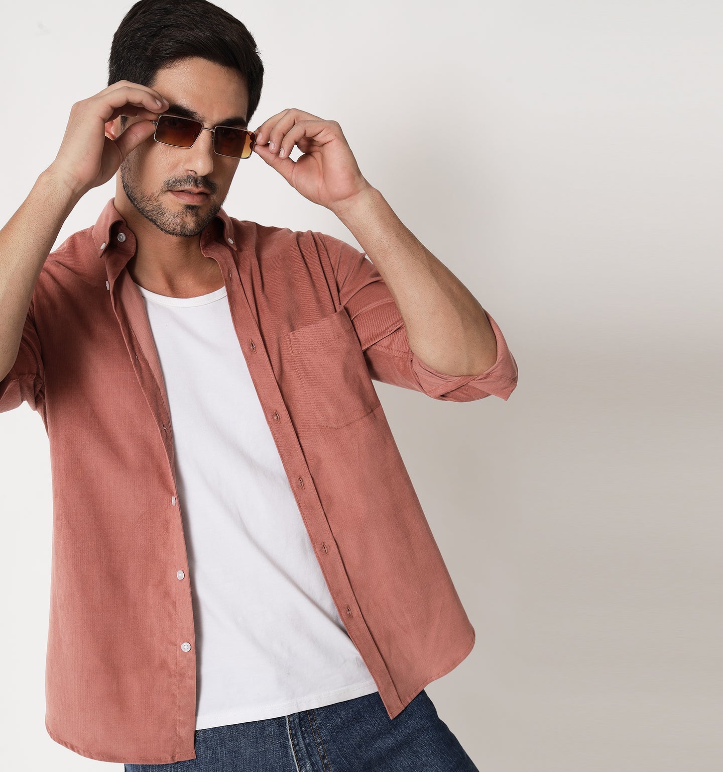 Rust Corduroy Shirt